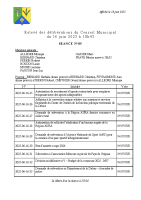 Relevé des délibérations du 16 juin 2025