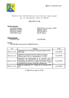 Relevé des délibérations séance 10 2025-12-15