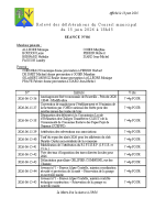 Relevé des délibérations séance du 15 juin 2026
